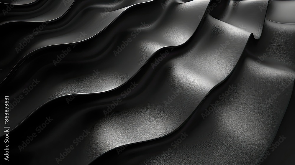 Obraz premium The image is a black and white photo of a wave