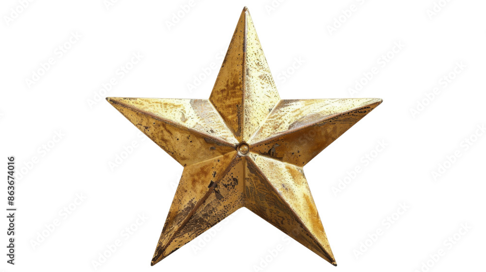 Gold glitter star on transparent background Gold glitter star on transparent background