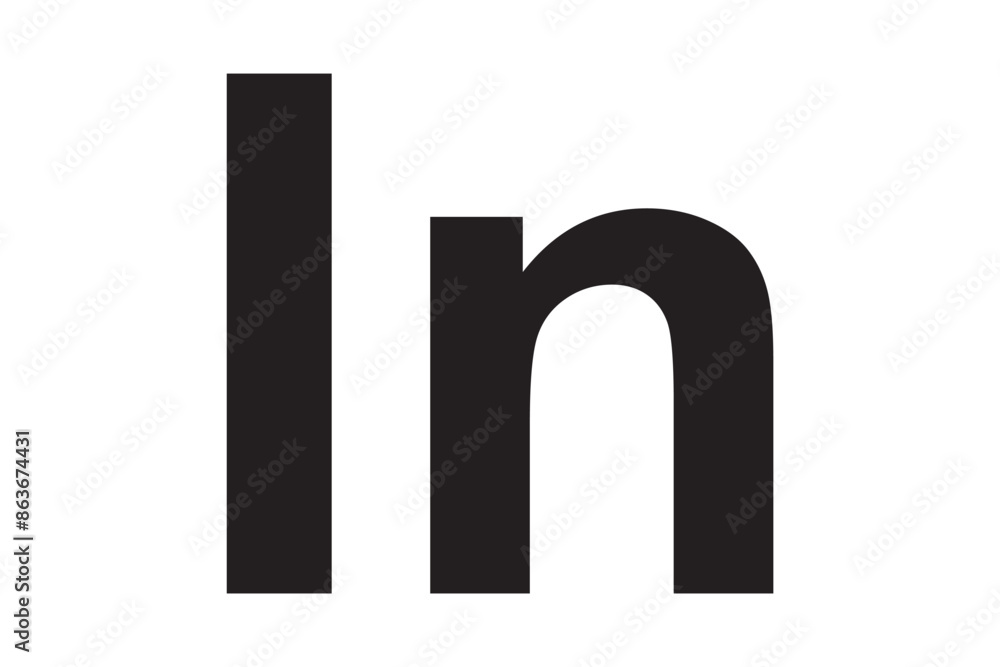 LinkedIn vector logo. Design style for web site and mobile app LinkedIn vector logo. Design style for web site and mobile app