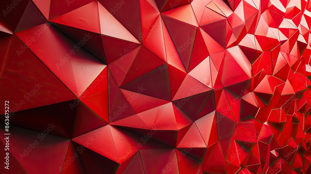 3d abstract red geometric shape digital backgrounds illustration 3d abstract red geometric shape digital backgrounds illustration