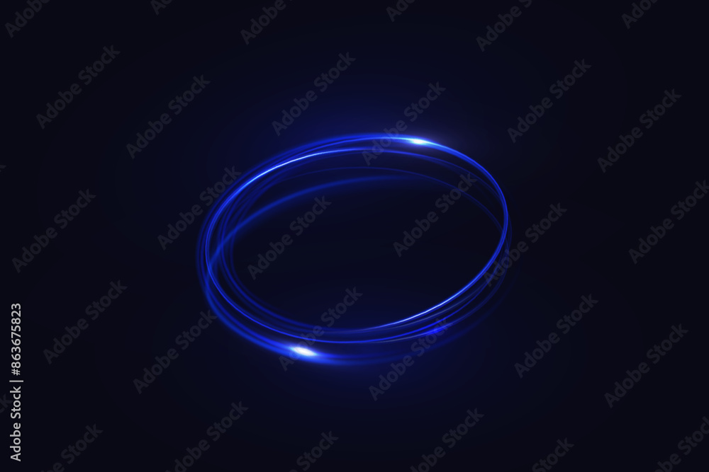 Light neon Twirl. Curve light effect of neon line. Luminous blue circle. Light pedistal, podium, platform, table. Vector PNG. Vector illustration Light neon Twirl. Curve light effect of neon line. Luminous blue circle. Light pedistal, podium, platform, table. Vector PNG. Vector illustration