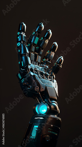 Closeup of robot hand