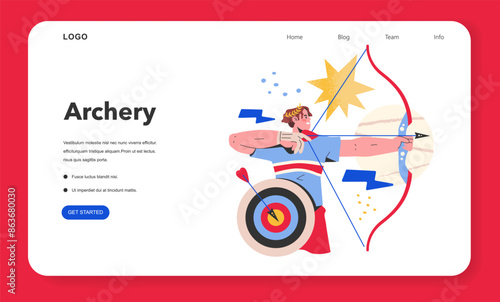 Olympic Games. Flat Vector Illustration