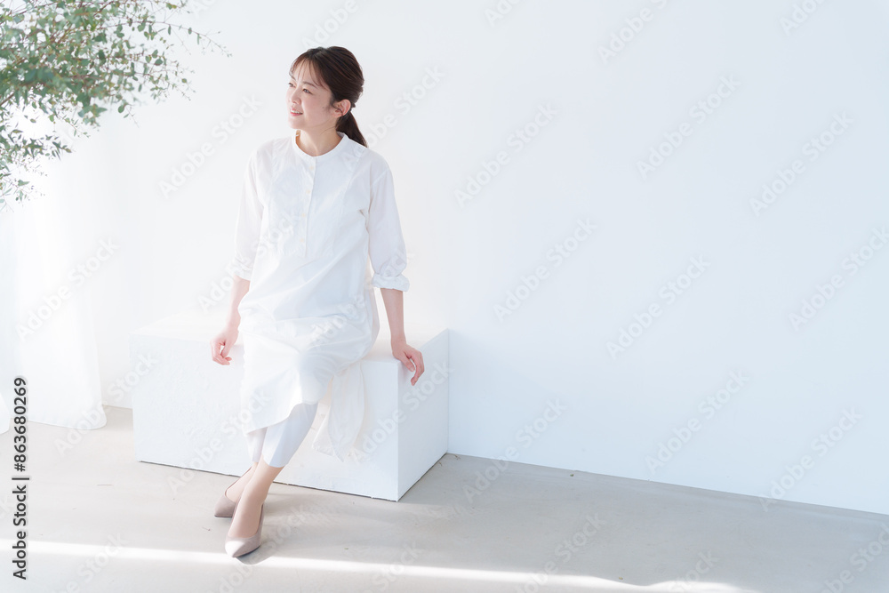 笑顔のミドル女性 笑顔のミドル女性
