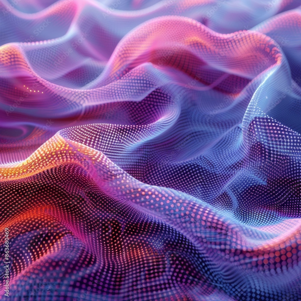 Abstract Digital Ocean Wave Abstract Digital Ocean Wave