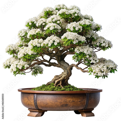 Wallpaper Mural big potted bonsai The wood is bent and has beautiful patterns.  Torontodigital.ca