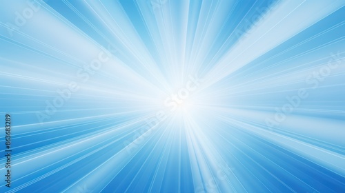 Blue and white sunburst background,