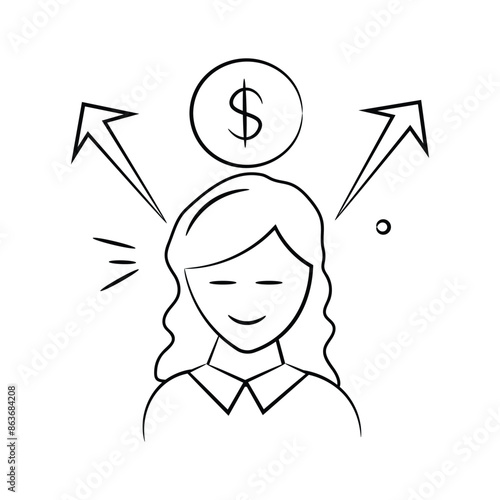 Take a look at this amazing icon of opportunities in doodle style