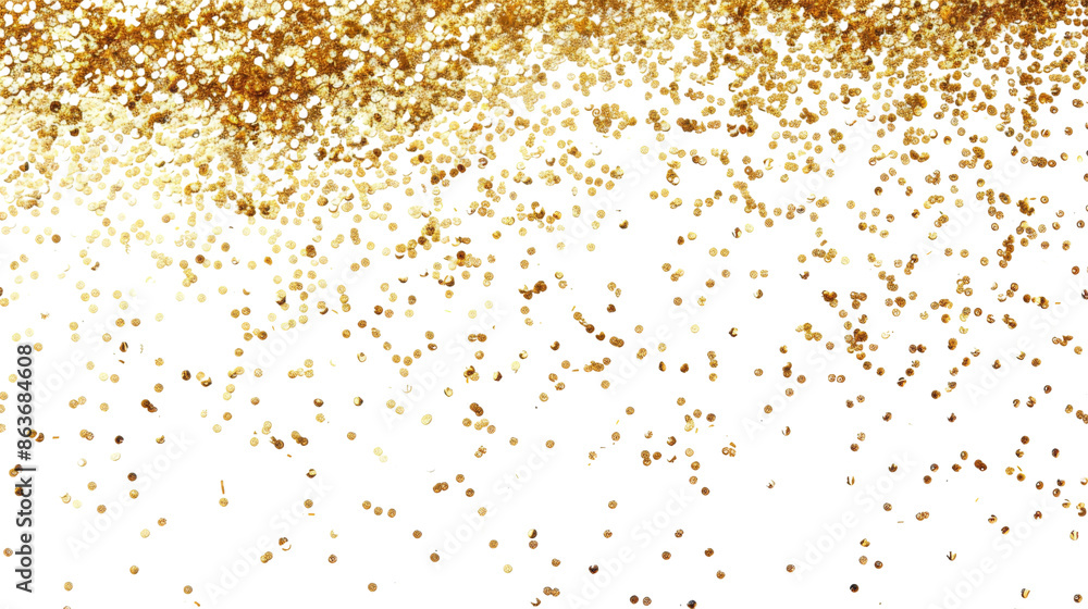 Old confetti that floats down on transparent background Old confetti that floats down on transparent background