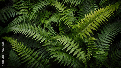 Fern plant background photo