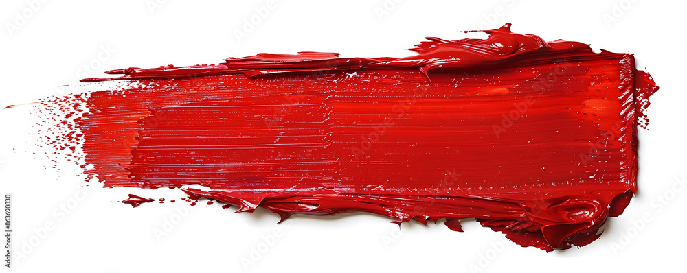 Abstract splash acrylic colorfull red brush stroke oil paint smear line on white background. Abstract splash acrylic colorfull red brush stroke oil paint smear line on white background.
