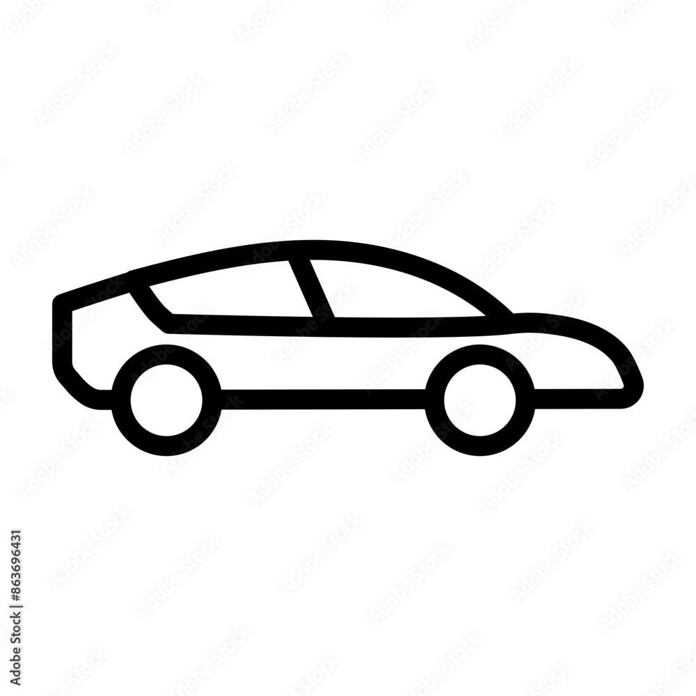 Car Vector Line Icon Design Car Vector Line Icon Design