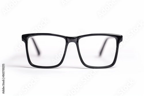 Rectangular Glasses isolated on white background