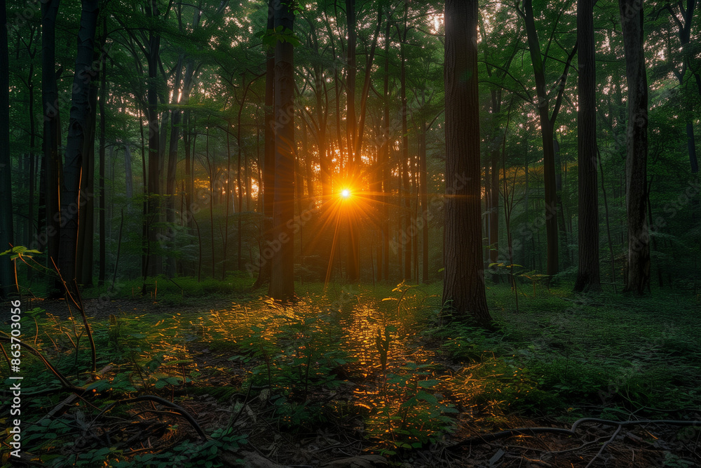 Fototapeta premium morning in the forest