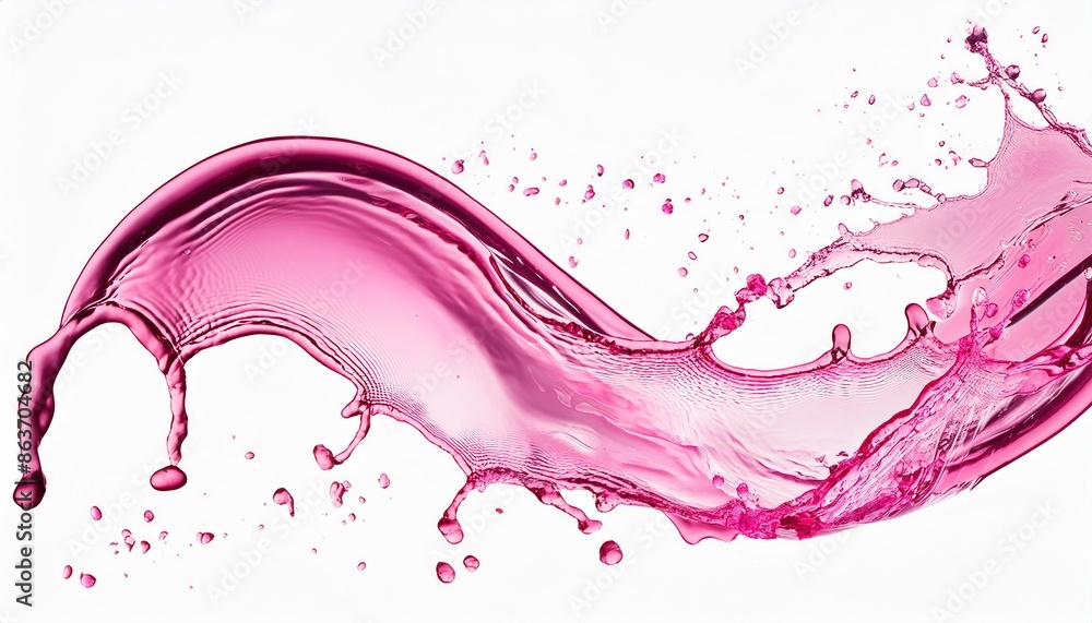 pink water wave flow with splatters pink water wave flow with splatters