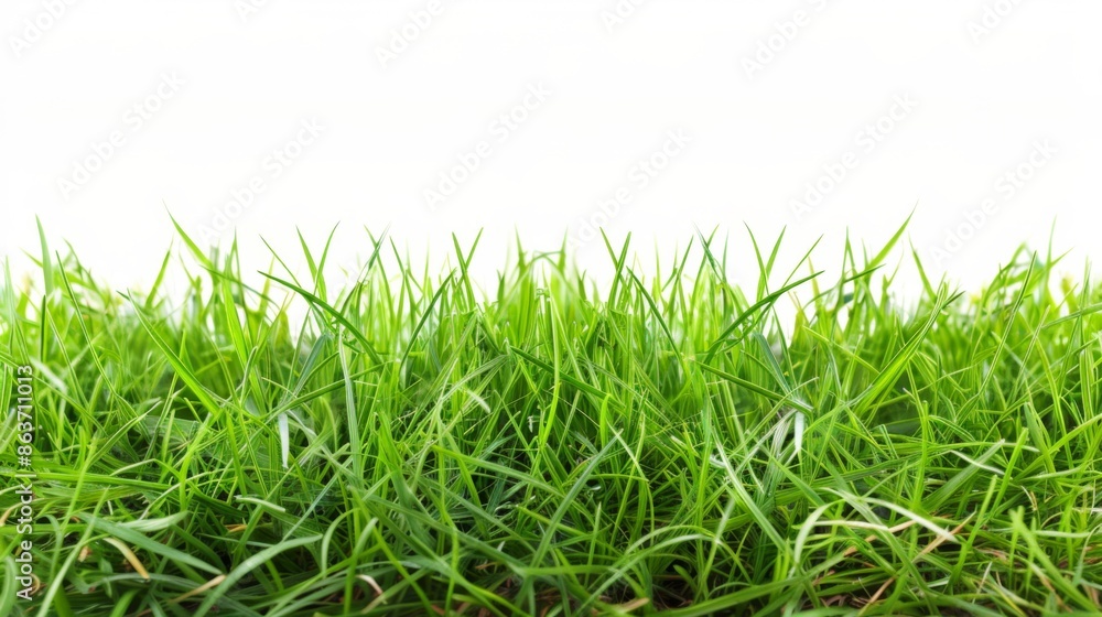 Fototapeta premium Grass isolated on white background. Illustration generatd by ai