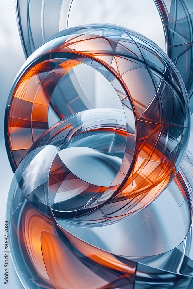 Naklejka premium Harmonious Abstract Algebra Diagram Synthesizing Core Principles of Group Theory,Ring Theory,Field Theory,and Module Theory