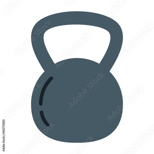 Kettlebell flat icon