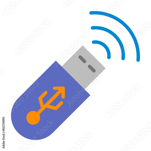 Wifi Dongle flat icon