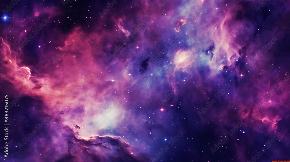Obraz premium Genderless flag in the nebula, smoke billows