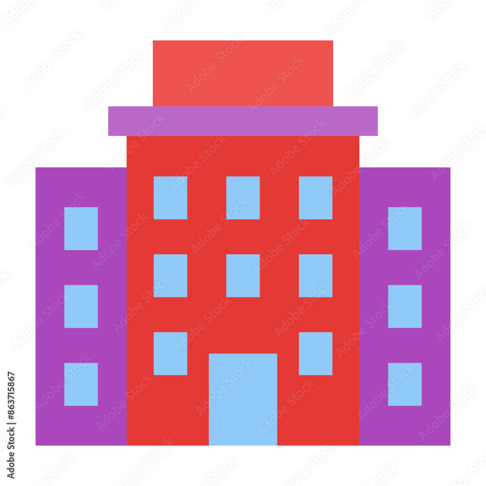 Hotel flat icon Hotel flat icon