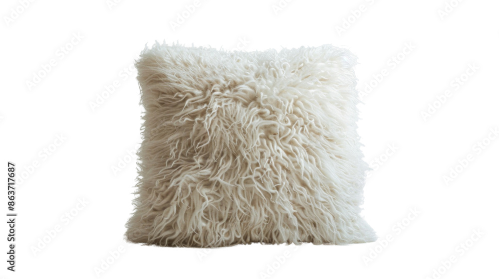 Fluffy Throw Pillow on transparent background Fluffy Throw Pillow on transparent background