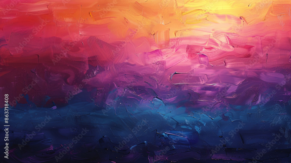 Fototapeta premium Genderfluid flag reimagined as a surreal painting, Brush strokes, gradient from light to dark.