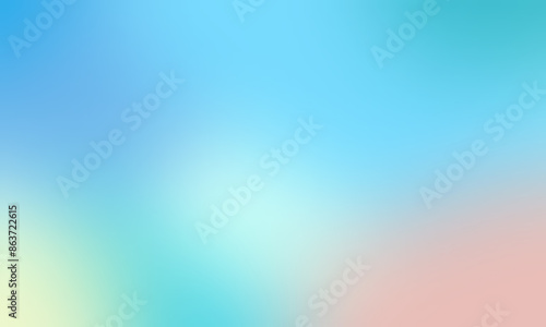 Wallpaper Mural soft blue pink green yellow abstract colorful background Torontodigital.ca