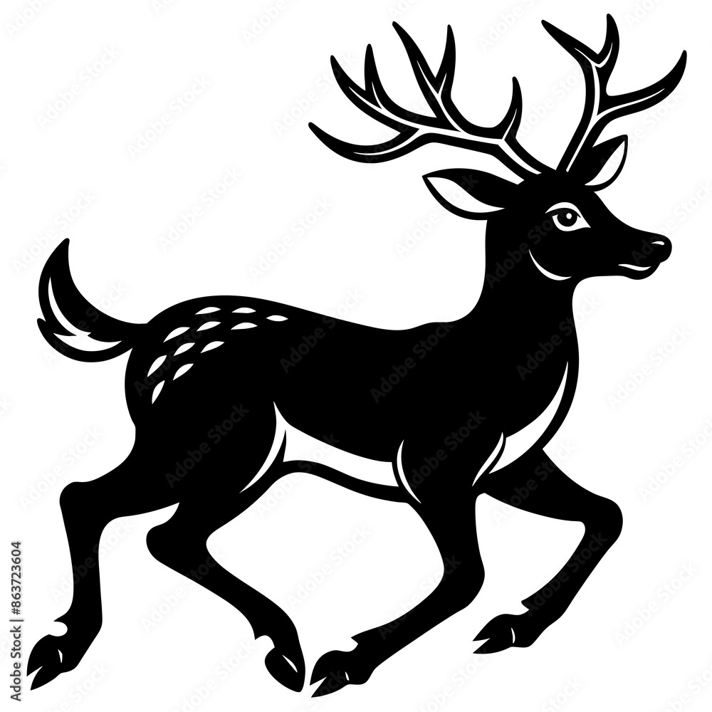 deer silhouette vector art deer silhouette vector art