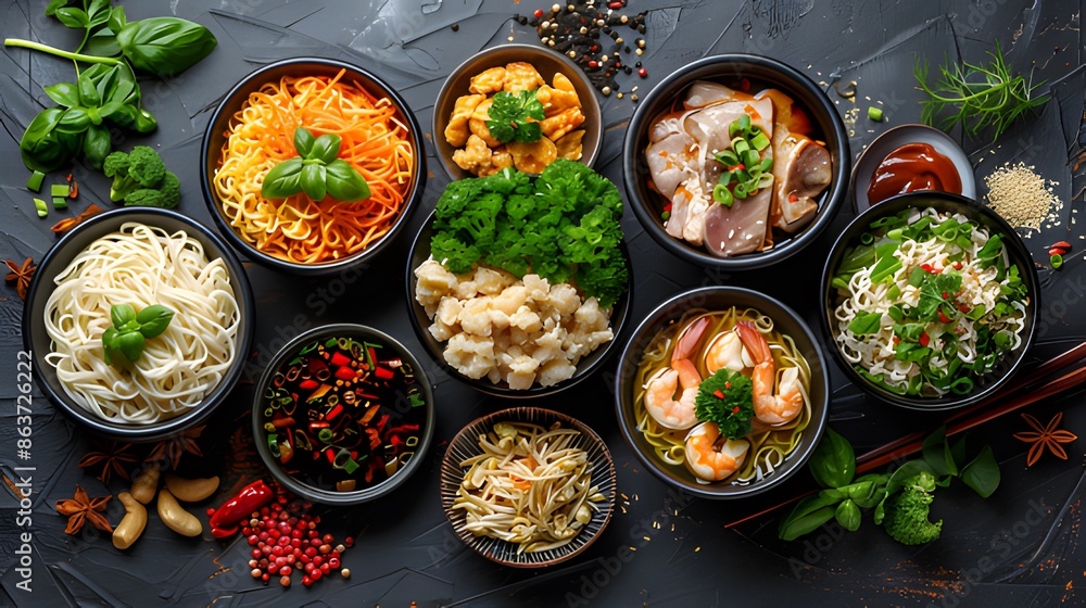 spice on the table for food background spice on the table for food background