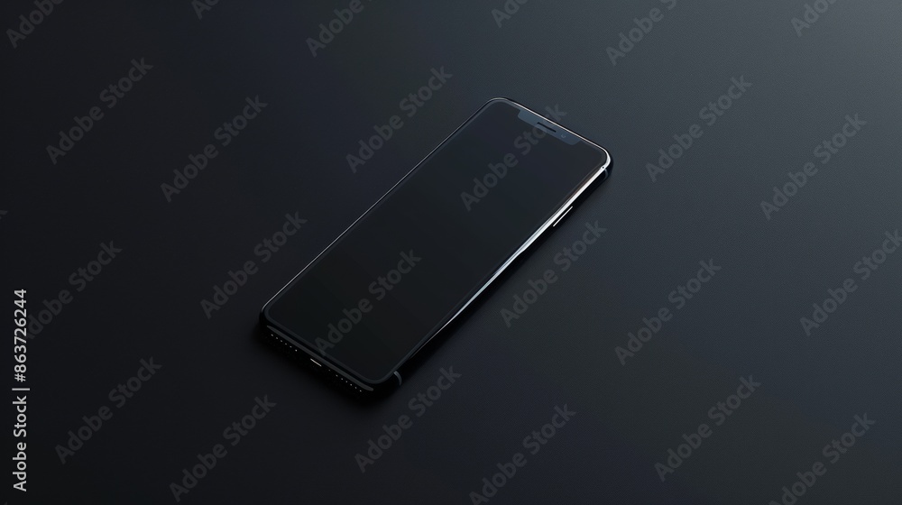 Dark background with mobile device. Dark background with mobile device.