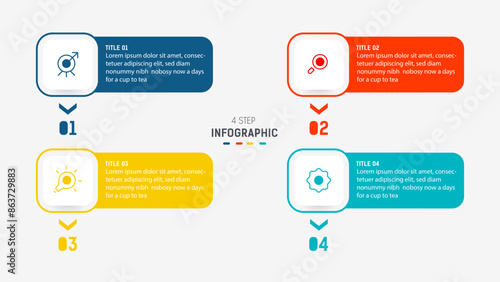 Three Step Infographic label design Vector template with line icons. process steps diagram, presentations, workflow layout, banner, flow chart, info graph vector illustration.