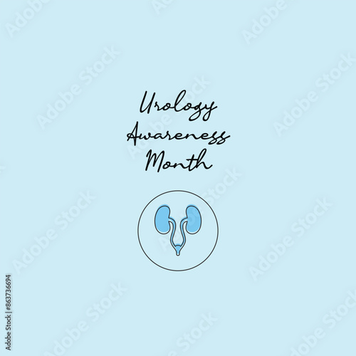 line art of Urology Awareness Month good for Urology Awareness Month celebrate. line art.