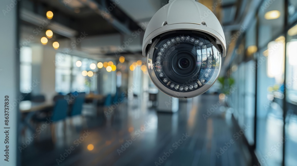 Security camera capturing an assessment in a workspace, security camera, Assessment, alert observation Security camera capturing an assessment in a workspace, security camera, Assessment, alert observation