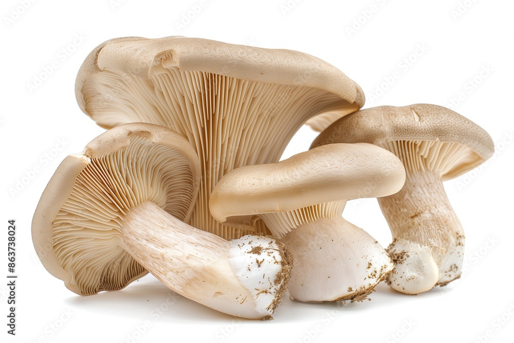 Oyster mushroom isolated on white background. Beige, creamy freshly picked mushroom. Ingredient. Oyster mushrooms. Raw. Edible. Forest mushroom Oyster mushroom isolated on white background. Beige, creamy freshly picked mushroom. Ingredient. Oyster mushrooms. Raw. Edible. Forest mushroom
