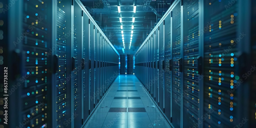 Testing AI infrastructure in a data center, data center, Testing ...