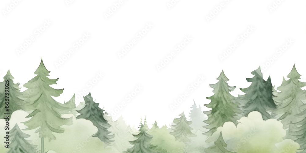 Obraz premium PNG Forest scenery landscape outdoors nature.