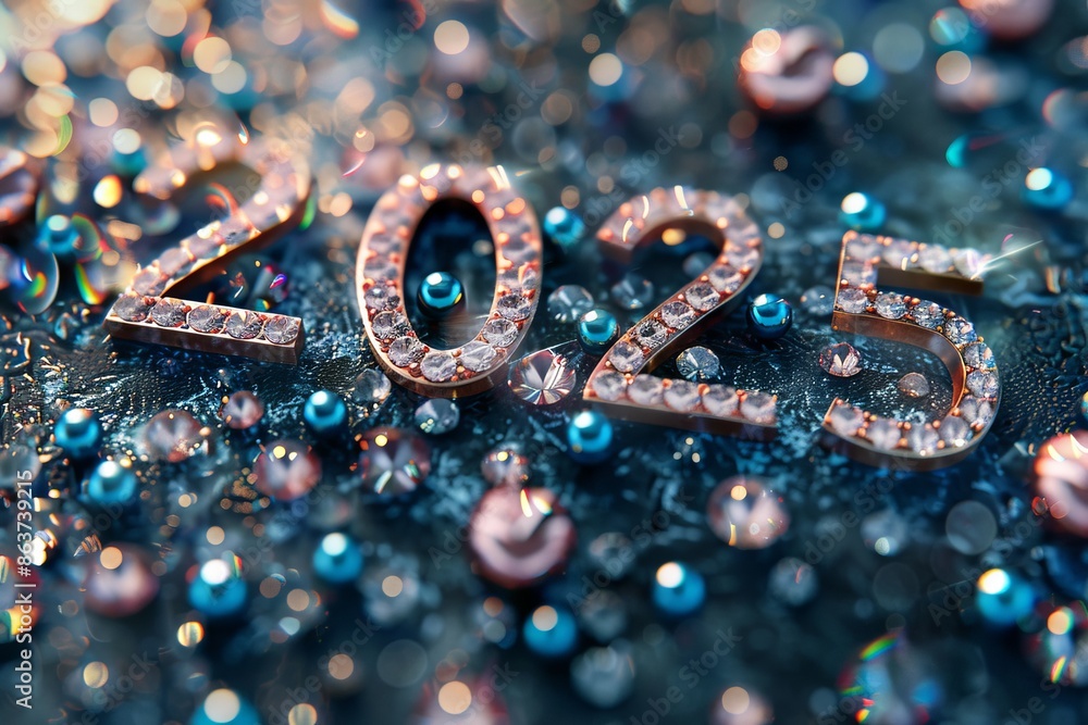 2025 gemstone numbers, new year diamond greeting card, gem celebrate banner, vip crystal eve poster 2025 gemstone numbers, new year diamond greeting card, gem celebrate banner, vip crystal eve poster