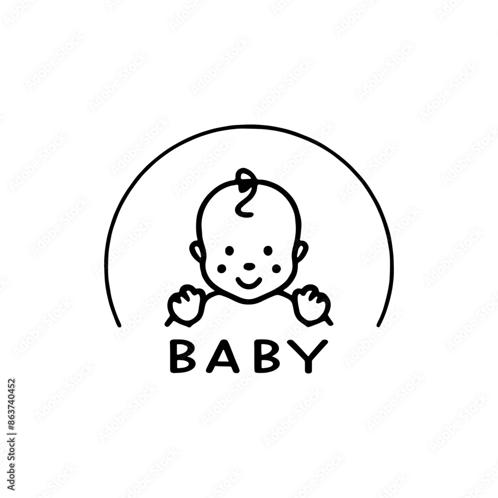 Baby logo cute Baby logo cute