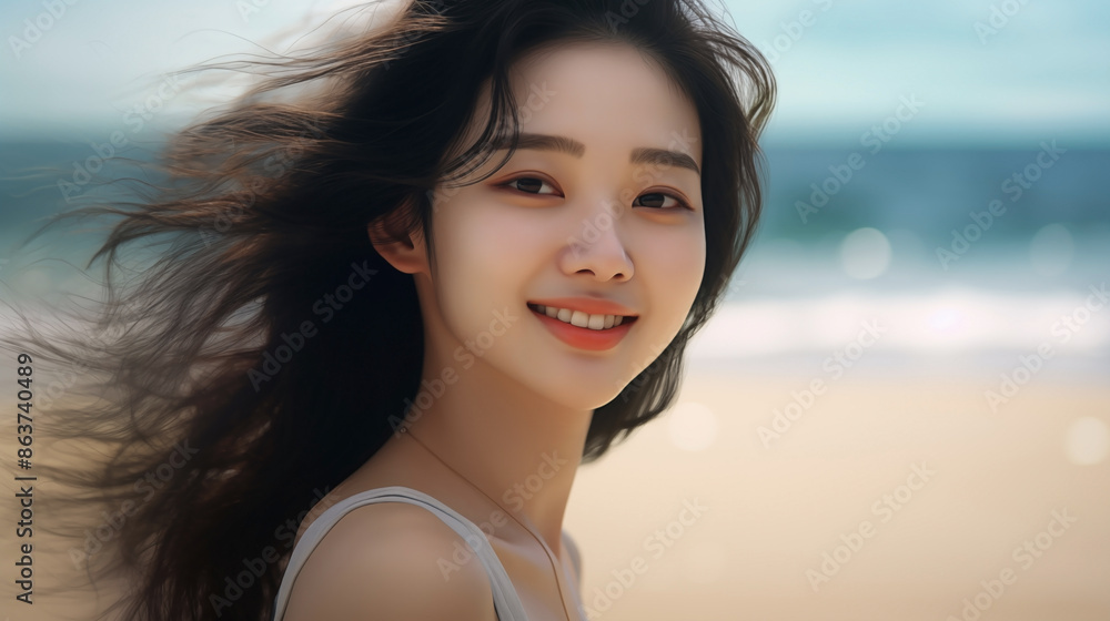 Radiant Smile on the Beach
Radiant Smile on the Beach