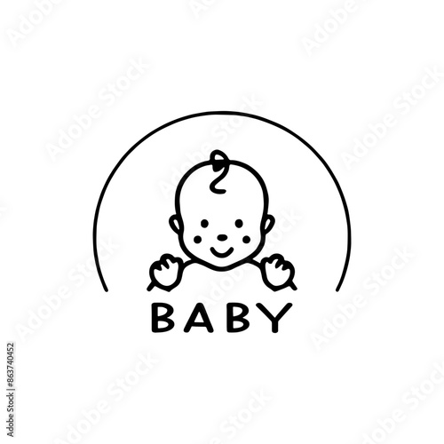 Baby logo cute