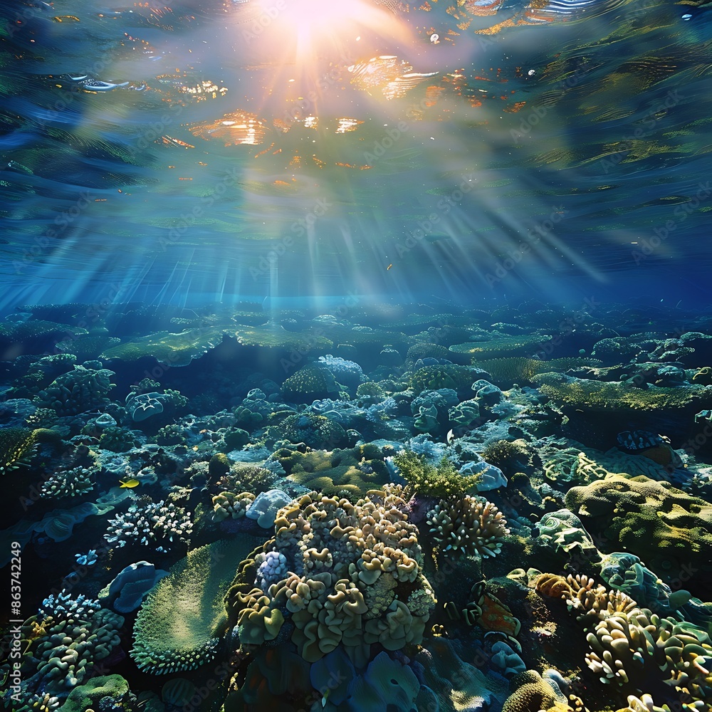 Fototapeta premium underwater angle