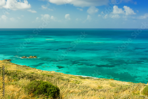 island and ocean background