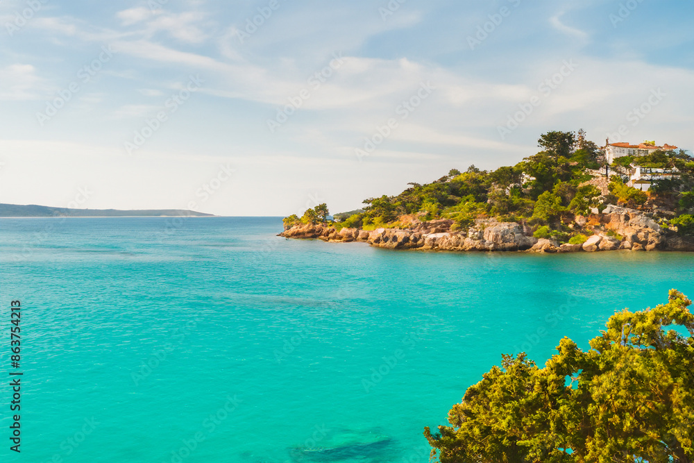 Fototapeta premium island and ocean background