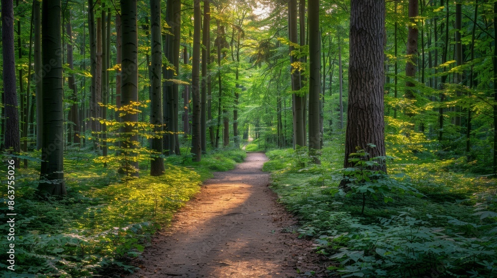 Forest with Footpath Forest with Footpath
