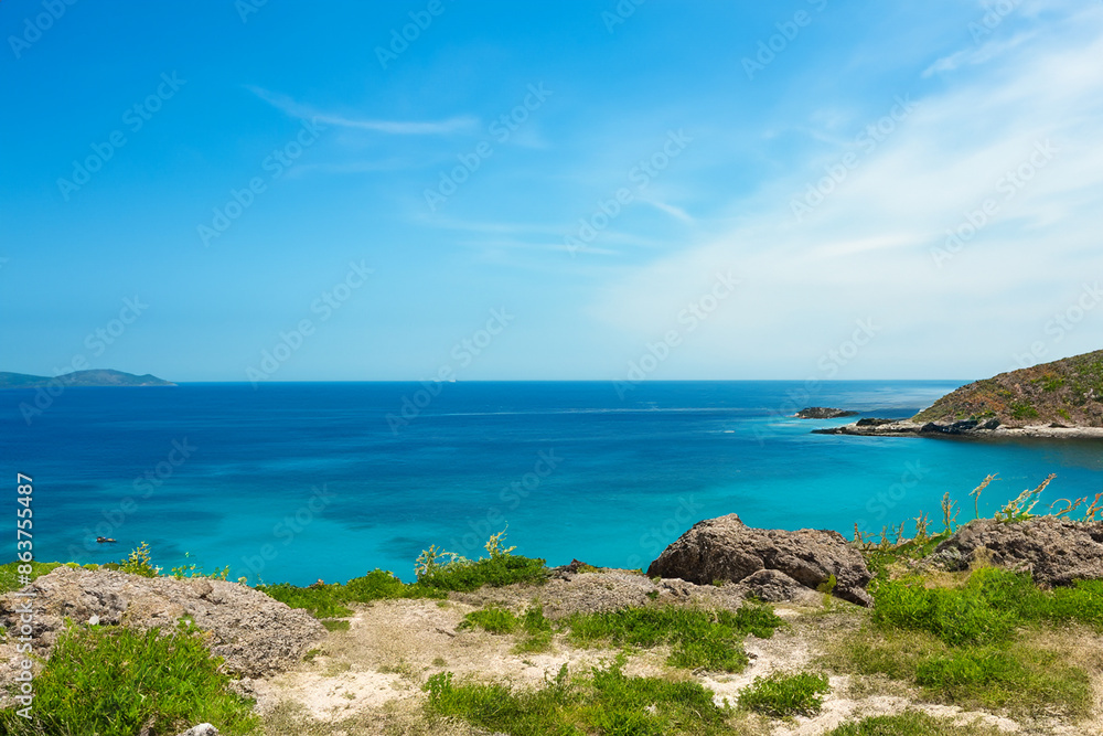 Fototapeta premium island and ocean background