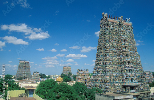 INDIA TAMIL NADU MADURAI MEENAKSHI TEMPLE