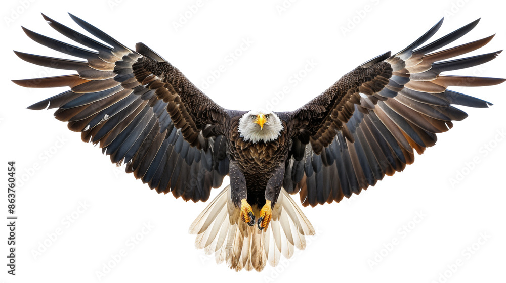 Eagle flying , eagle with spread wings on transparent background Eagle flying , eagle with spread wings on transparent background