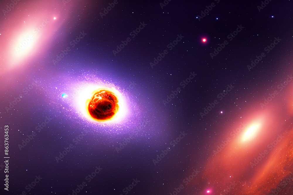 Fototapeta premium Space Quasar Background