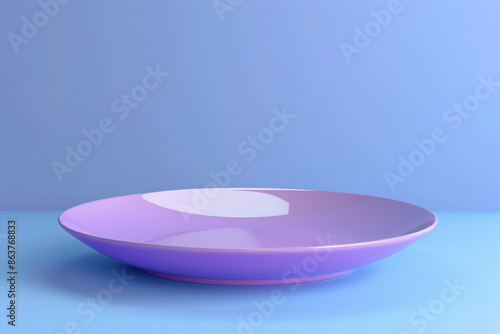 a purple plate with a white center © Doina
